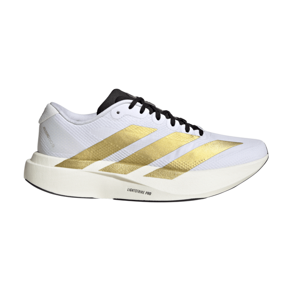 adidas Women's adizero Evo SL Ftwr White/Matte Gold/Core Black