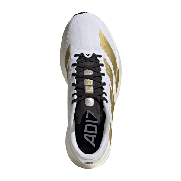 adidas Women's adizero Evo SL Ftwr White/Matte Gold/Core Black