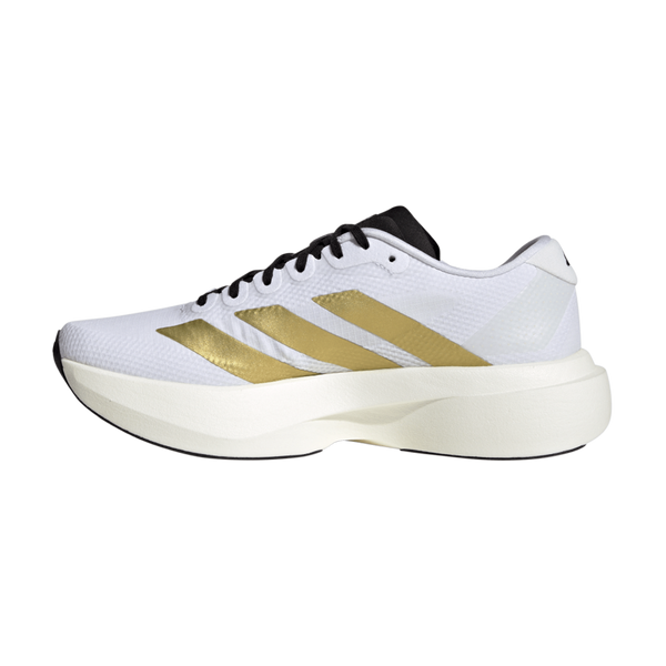 adidas Women's adizero Evo SL Ftwr White/Matte Gold/Core Black