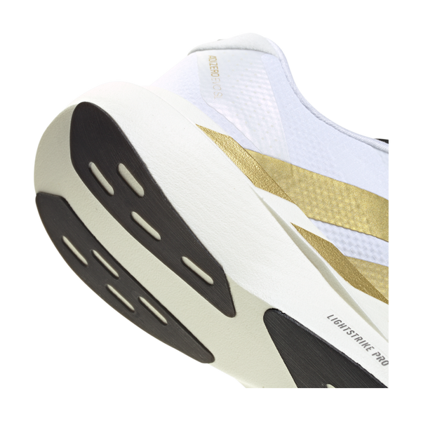 adidas Women's adizero Evo SL Ftwr White/Matte Gold/Core Black
