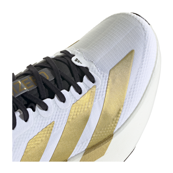 adidas Women's adizero Evo SL Ftwr White/Matte Gold/Core Black