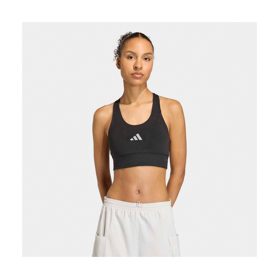 adidas Women's adi365 Running Pocket Medium Support Bra Black