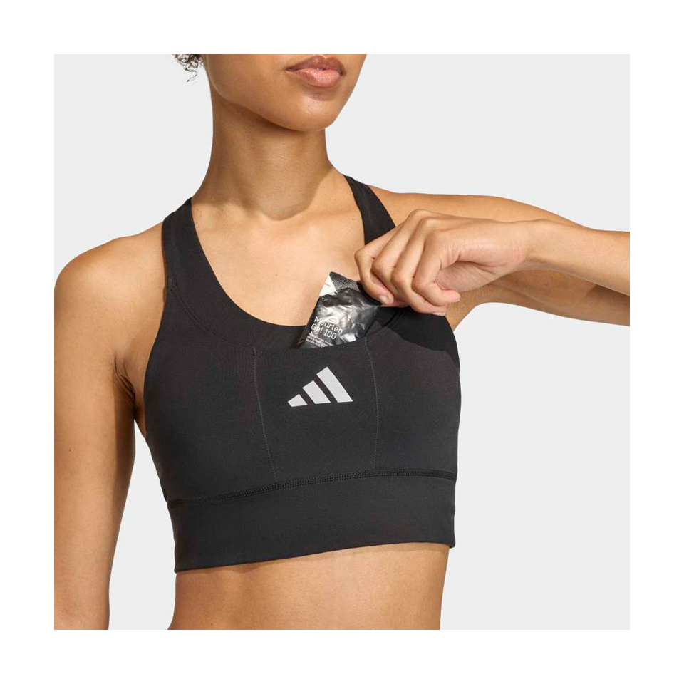adidas Women's adi365 Running Pocket Medium Support Bra Black
