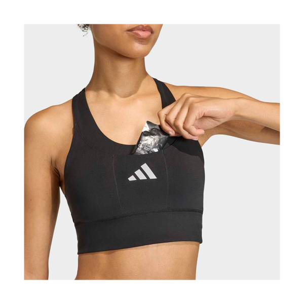 adidas Women's adi365 Running Pocket Medium Support Bra Black