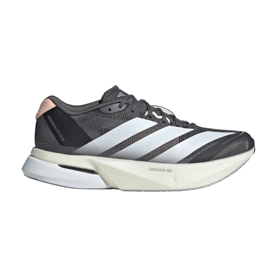 adidas Women's Adizero Boston 13 Grey Five/Cloud White/Haze Coral Main image