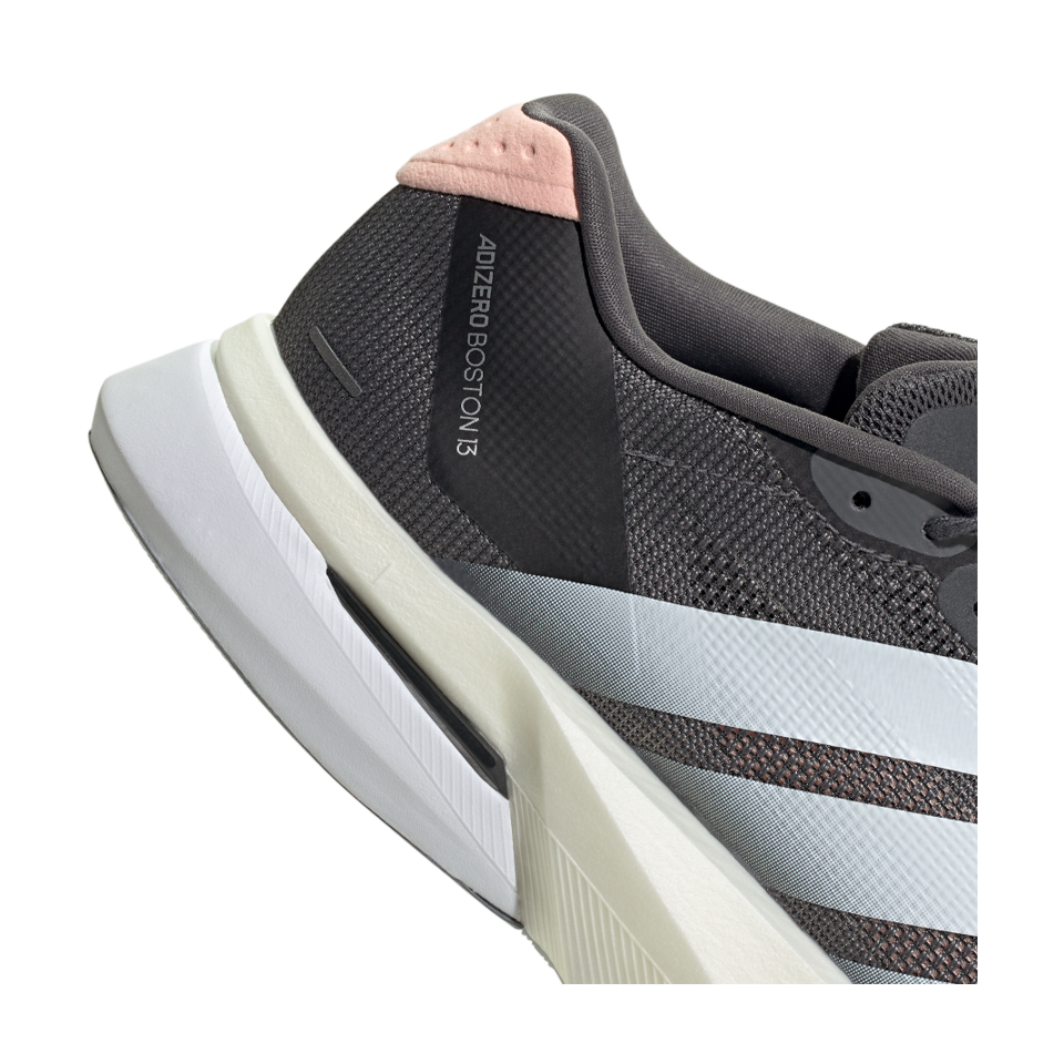 adidas Women's Adizero Boston 13 Grey Five/Cloud White/Haze Coral