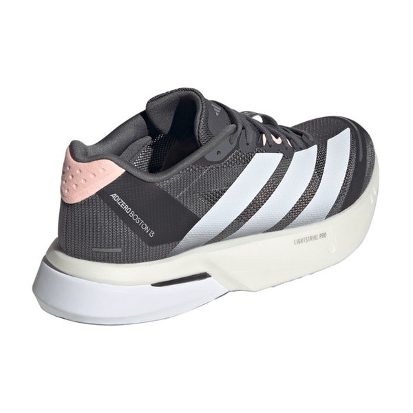 adidas Women's Adizero Boston 13 Grey Five/Cloud White/Haze Coral