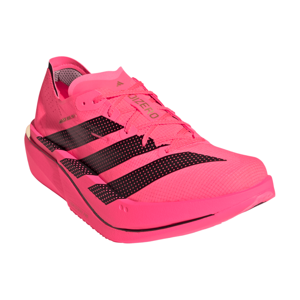 adidas Men's Adizero Adios Pro 5 Solar Turbo/Core Black/Lucid Red Secondary image