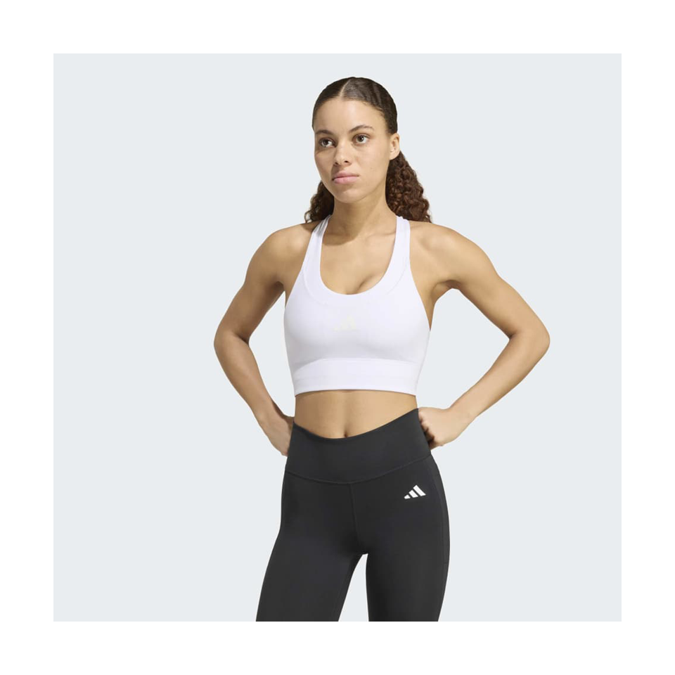 adidas Women's adi365 Running Pocket Medium Support Bra Frozen Purple