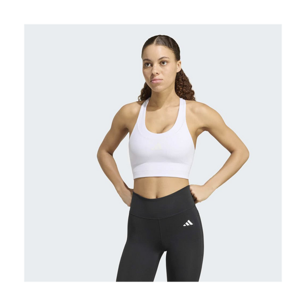 adidas Women's adi365 Running Pocket Medium Support Bra Frozen Purple