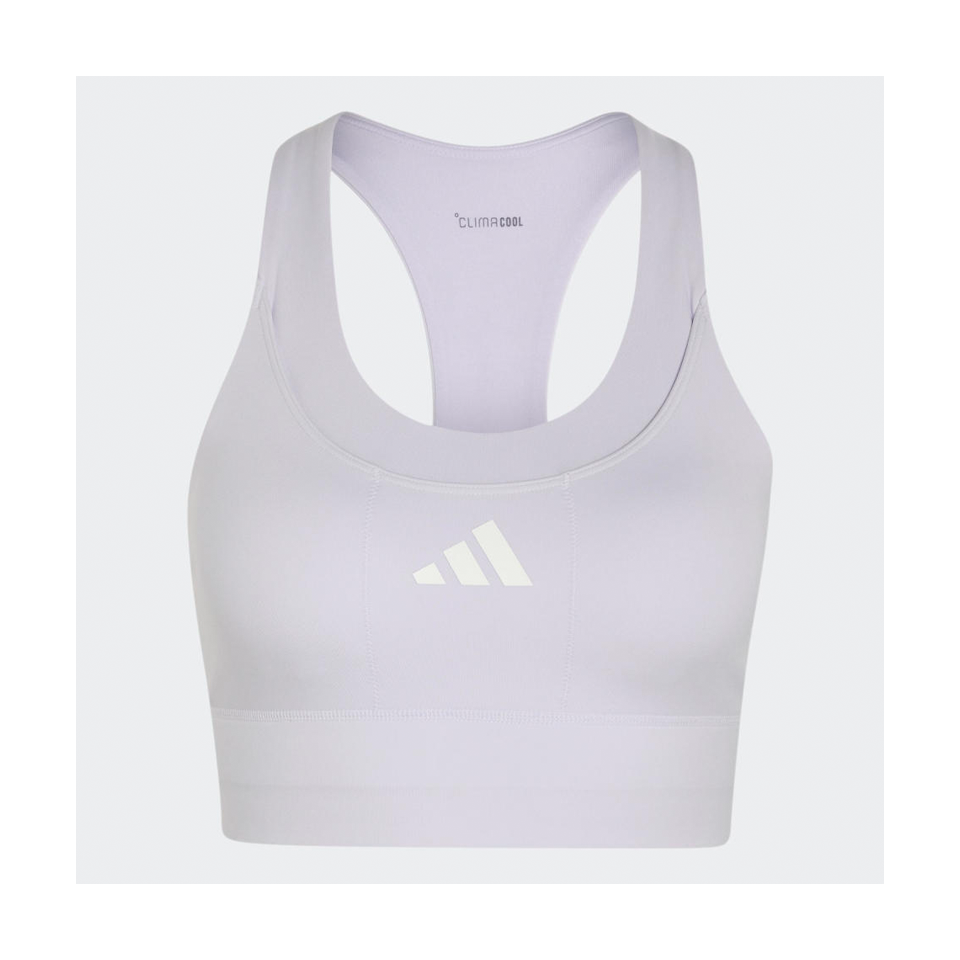adidas Women's adi365 Running Pocket Medium Support Bra Frozen Purple