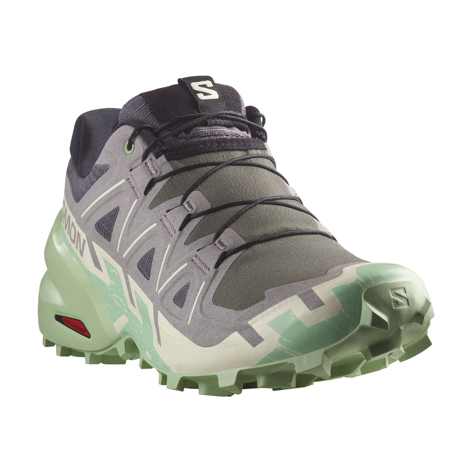 Salomon Women's Speedcross 6 Castlerock/Vanilla Ice/Smoke Green Secondary image