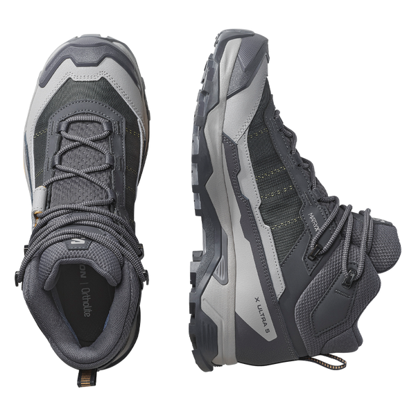 Salomon Women's X Ultra 5 Mid GTX Nine Iron/Gull/Soft Clay