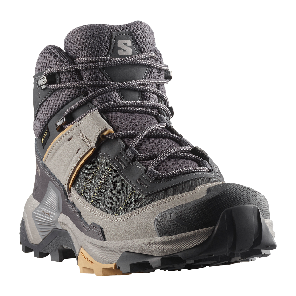 Salomon Women's X Ultra 5 Mid GTX Nine Iron/Gull/Soft Clay