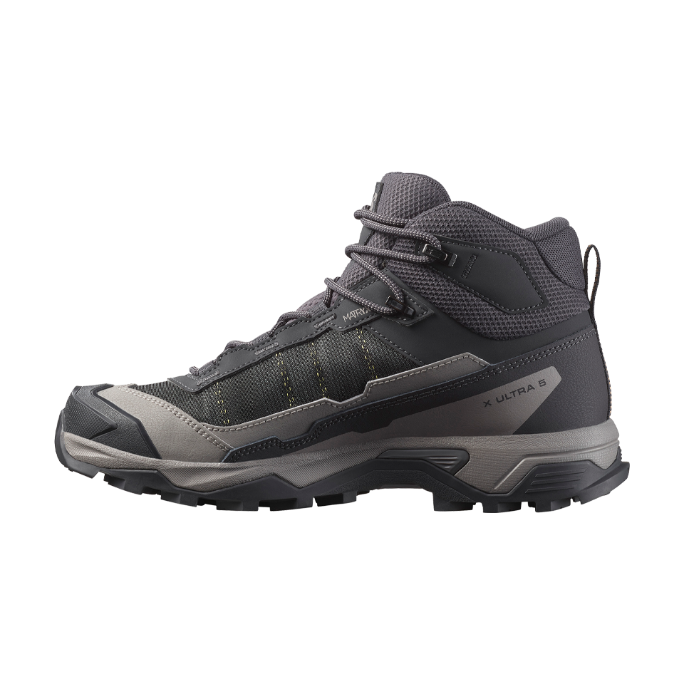 Salomon Women's X Ultra 5 Mid GTX Nine Iron/Gull/Soft Clay