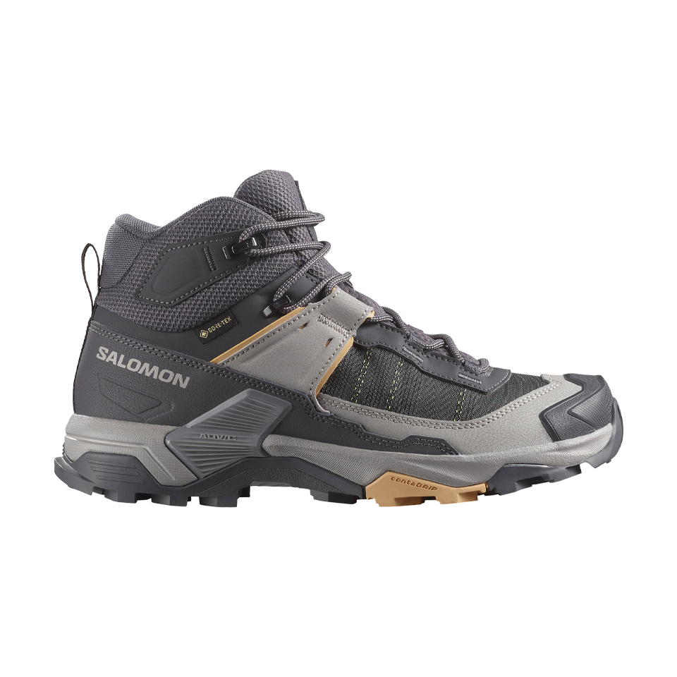 Salomon Women's X Ultra 5 Mid GTX Nine Iron/Gull/Soft Clay