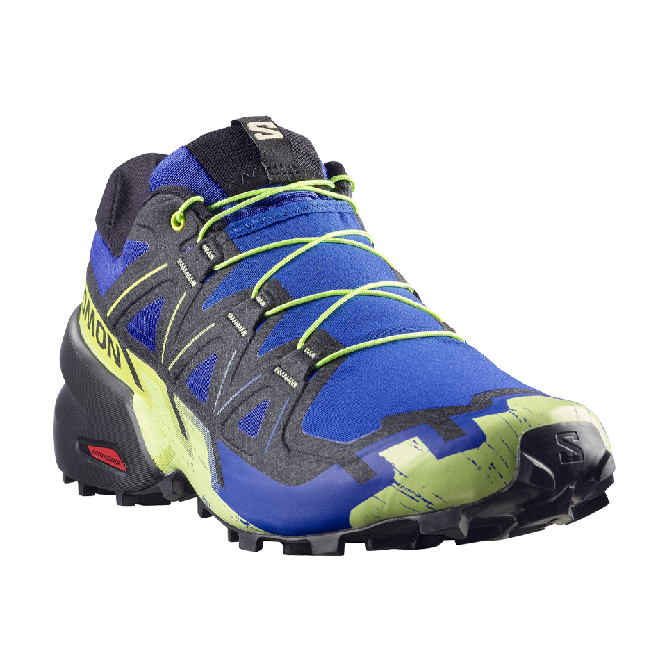 Salomon Men's Speedcross 6 Bluing/Black/Acid Lime Secondary image