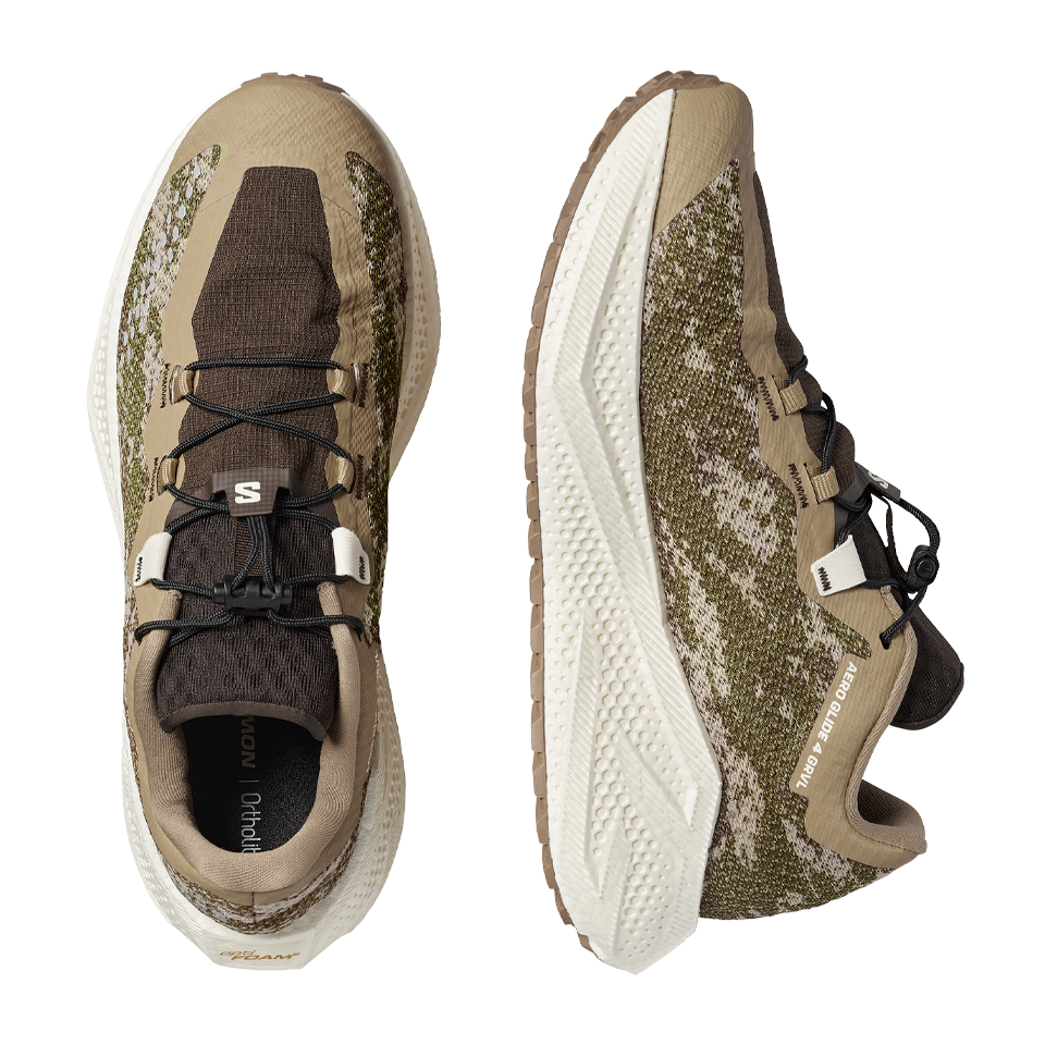 Salomon Men's Aero Glide 4 GRVL Safari/Vanilla Ice/Earth Brown