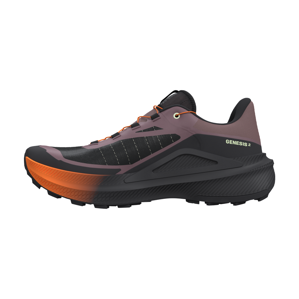 Salomon Women's Genesis 2 Huckberry/Black/Red Orange