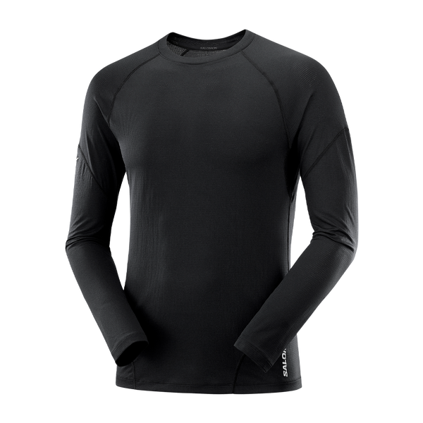 Salomon Men's Cross Run Long Sleeve T-Shirt Deep Black