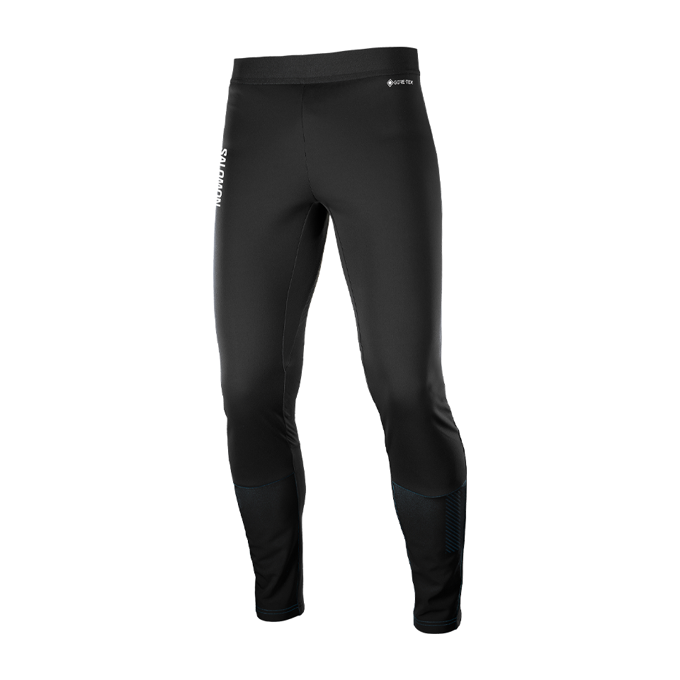 Salomon Womens GORE TEX INFINIUM™ WINDSTOPPER® Tights - Deep Black