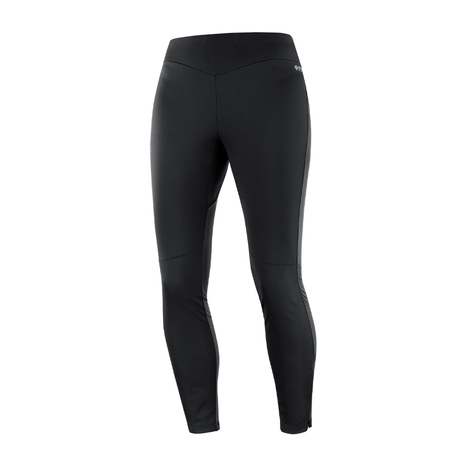 Salomon Women's GORE TEX INFINIUM WINDSTOPPER Tights Deep Black