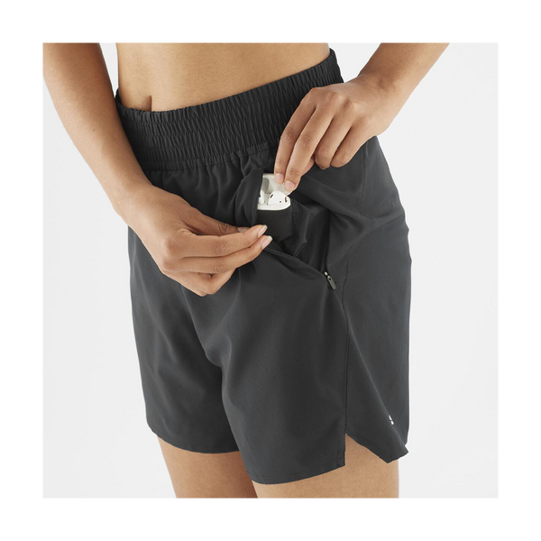 Salomon Women's SHAKEout CORE 6" Short Deep Black