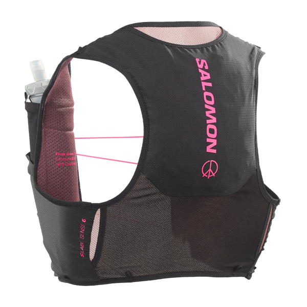 Salomon S/Lab Sense 6 Courtney Edition Set Black/Rose Taupe/Knockout Pink