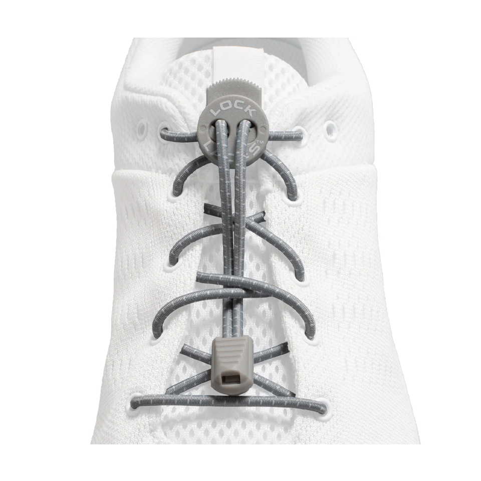 Lock Laces Original No-Tie Shoelaces Cool Grey