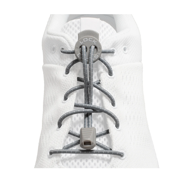 Lock Laces Original No-Tie Shoelaces Cool Grey