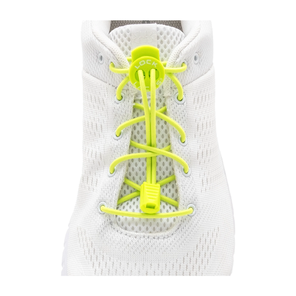 Lock Laces Original No-Tie Shoelaces Neon Yellow