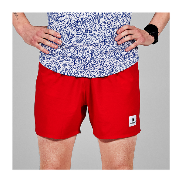 SAYSKY Men's Pace Short 5" Red