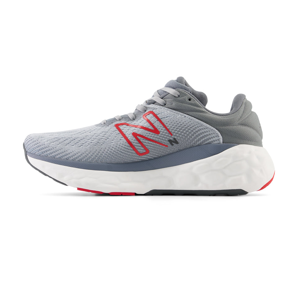 New Balance Men s Fresh Foam X 840 v1 Aluminum Grey True Red