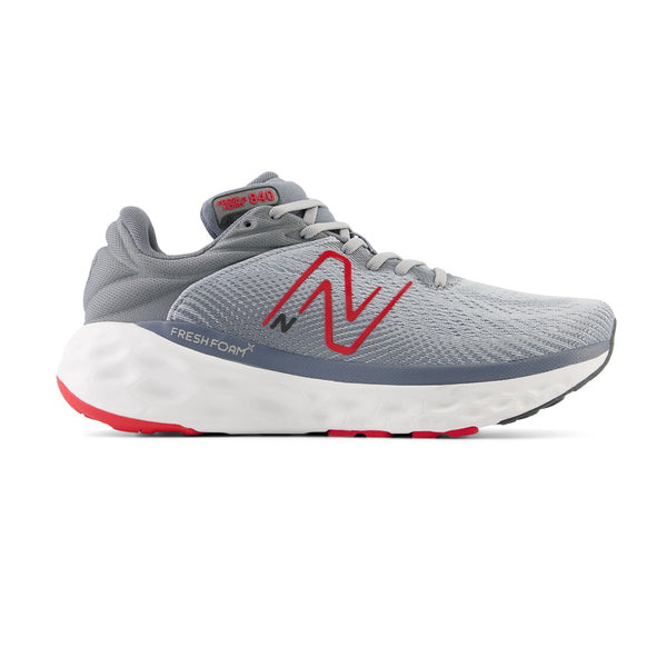 New Balance Men's Fresh Foam X 840 v1 Aluminum Grey/True Red