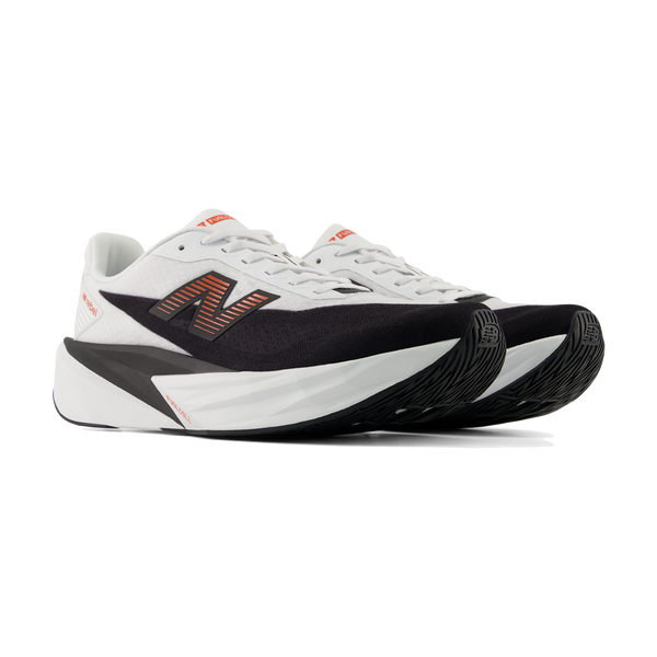 New Balance Men's FuelCell Rebel v5 White/Neo Flame