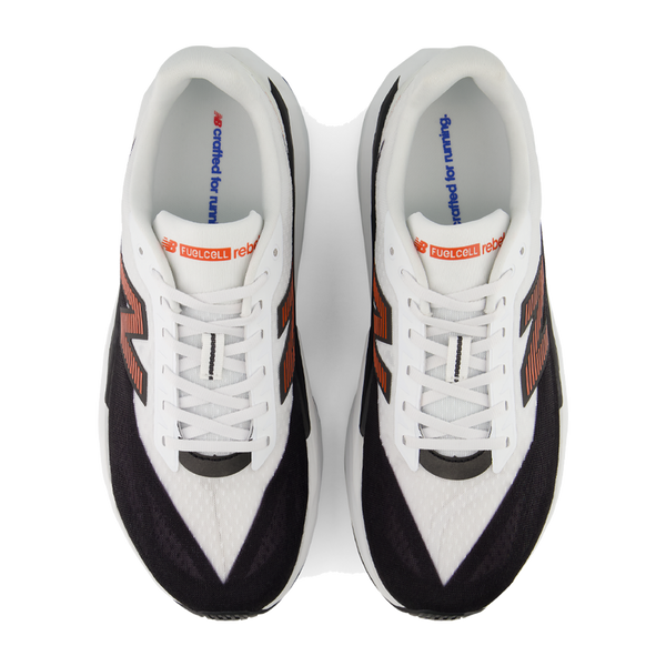 New Balance Men's FuelCell Rebel v5 White/Neo Flame