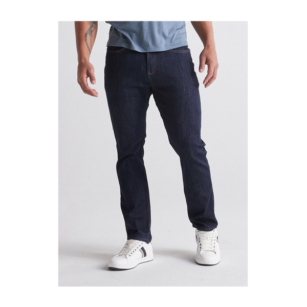 DUER Men's Performance Denim Relaxed Taper Heritage Rinse