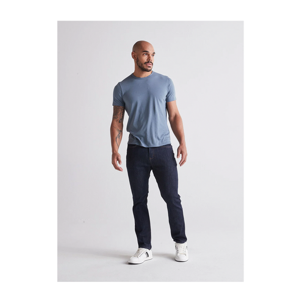 DUER Men's Performance Denim Athletic Taper Heritage Rinse