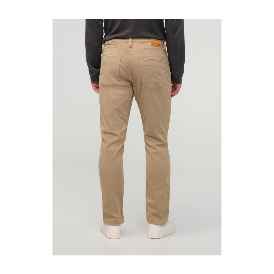DUER Men's No Sweat Athletic Taper Desert Khaki
