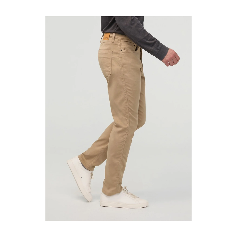 DUER Men's No Sweat Athletic Taper Desert Khaki