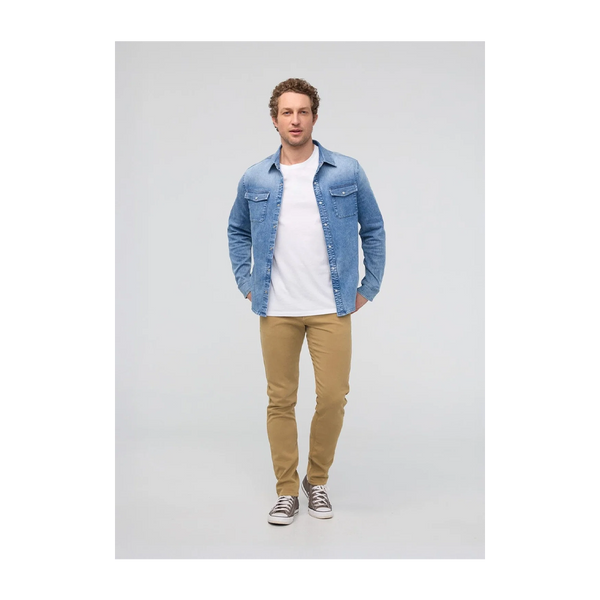 DUER Men's No Sweat Slim Taper Camel