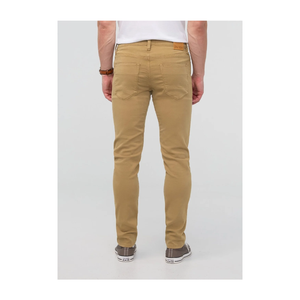 DUER Men's No Sweat Slim Taper Camel