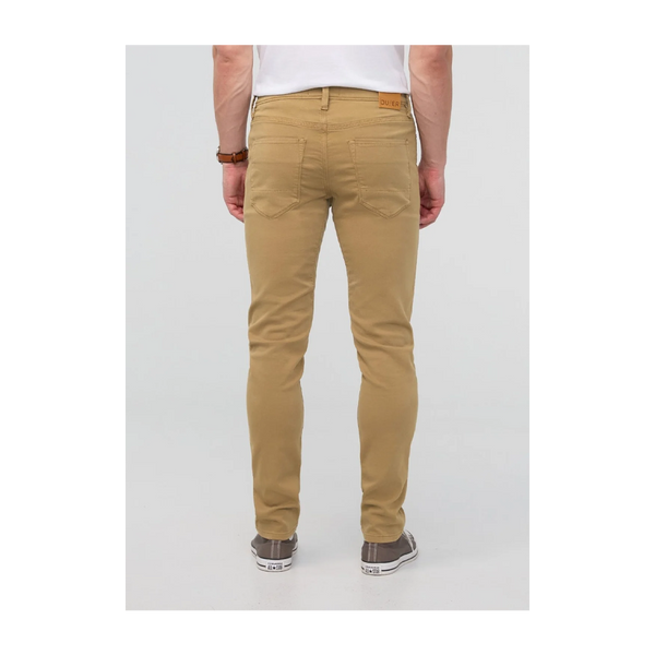 DUER Men's No Sweat Slim Taper Camel
