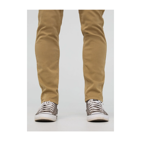 DUER Men's No Sweat Slim Taper Camel