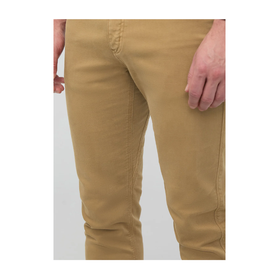 DUER Men's No Sweat Slim Taper Camel