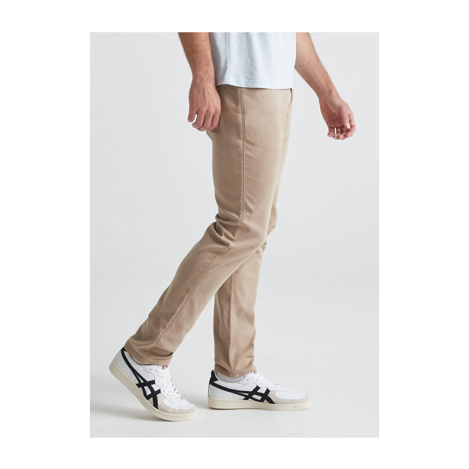 DUER Men's No Sweat Slim Taper Desert Khaki
