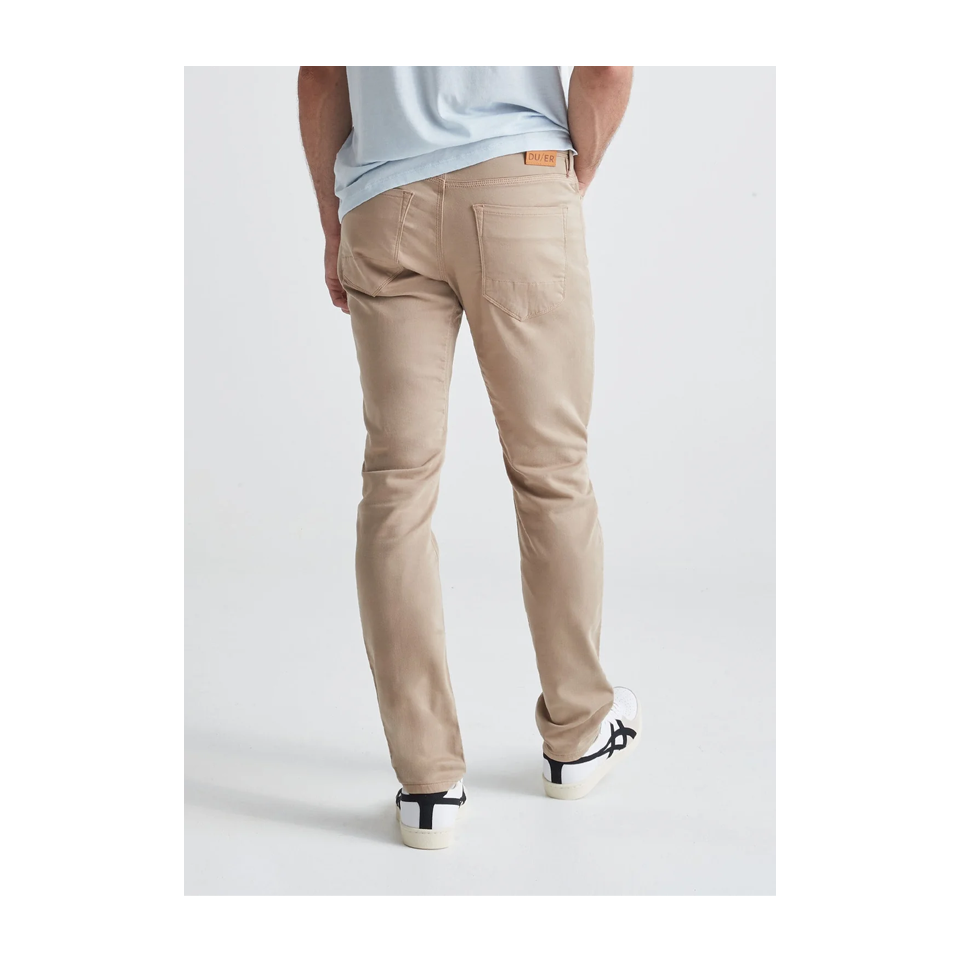 DUER Men's No Sweat Slim Taper Desert Khaki