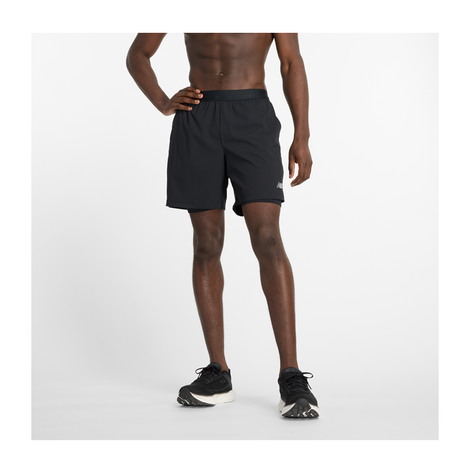 New Balance Men's AC Lined Short 7" Black Main image