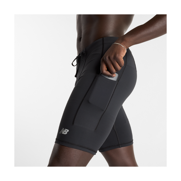 New Balance Men's RC Pocket Half Tight 9" Black