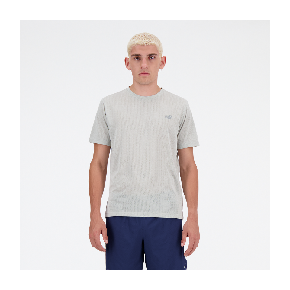 New Balance Men's RC Essential T-Shirt Athletic Grey